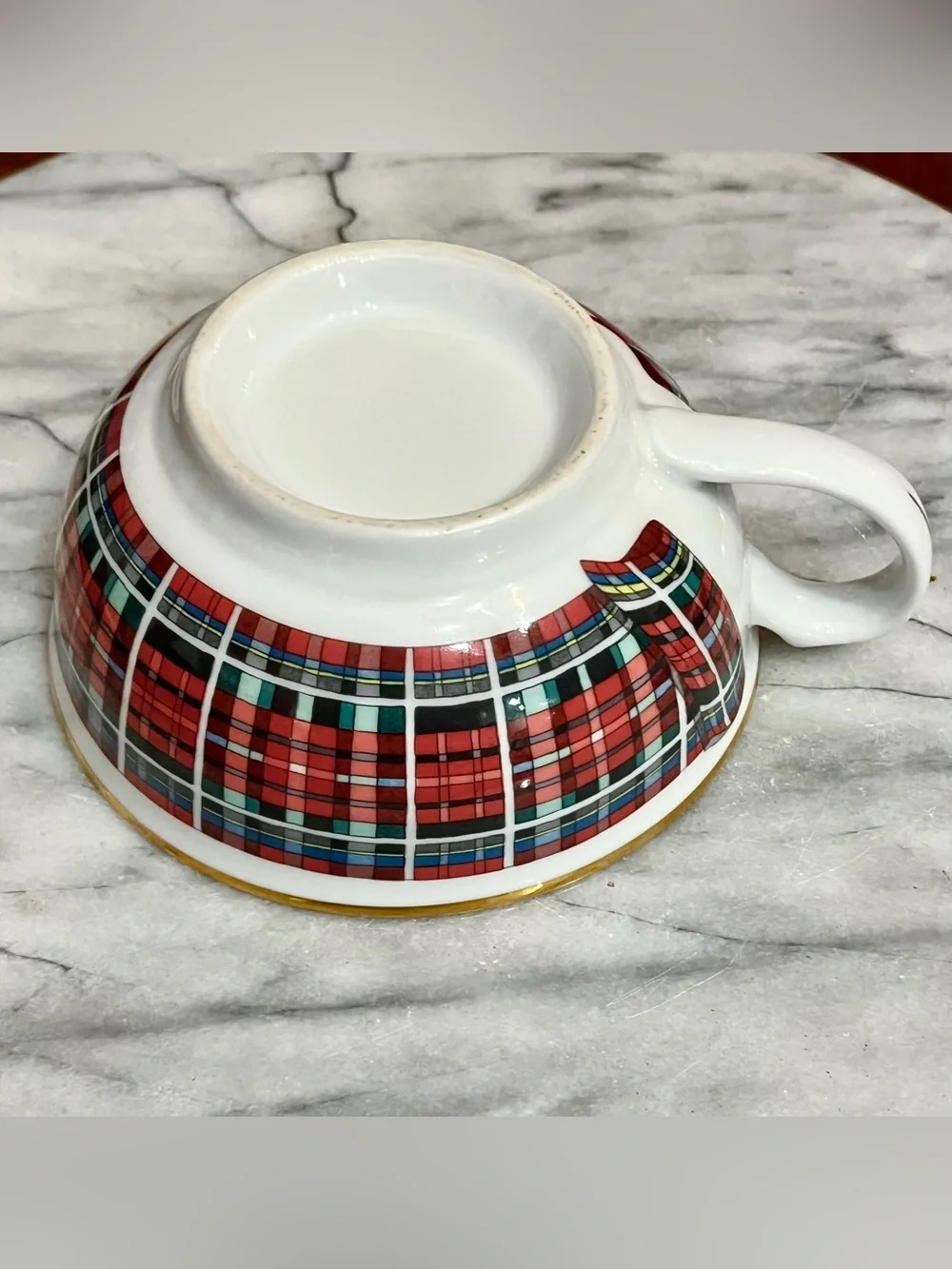 Williams Sonoma Stuart Dress Tartan Plaid Stackable Replacement Teacup Only WSO1